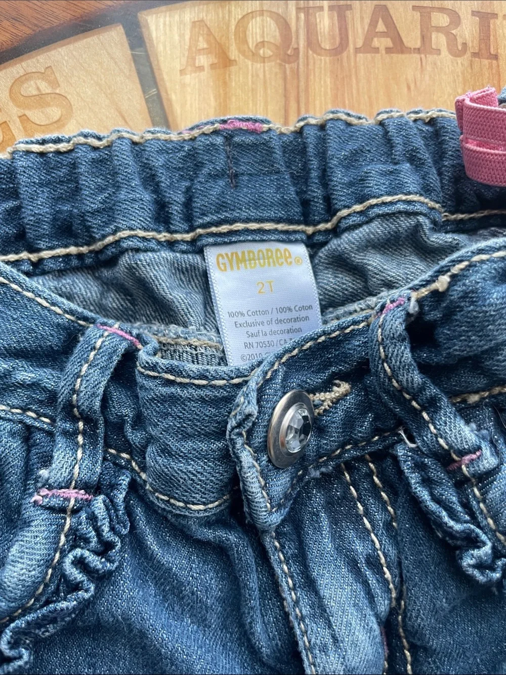 Lot of 3 pair of 2T denim Gymboree, Oshkosh